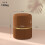 Homcom HOMCOM Round Pouffe, Storage Footstool with Cushioned Top, Light Brown 2