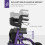 Homcom HOMCOM Rollator Walker with Seat, Backrest, Bag, All-terrain Wheels 5