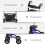 Homcom HOMCOM Rollator Walker with Seat, Backrest, Bag, All-terrain Wheels 7