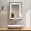 Living And Home Rectangular Dimmable LED Bathroom Mirror Cabinet 2