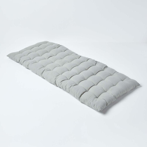 Homescapes (Two Seater, Grey) Bench Cushion