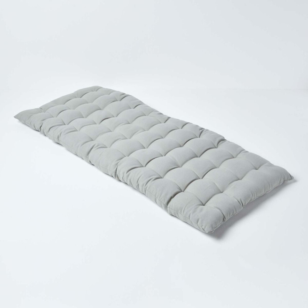Homescapes (Two Seater, ) Bench Cushion Grey