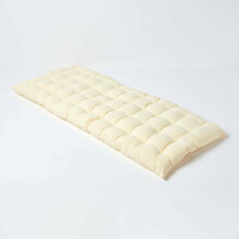 (Two Seater, Cream) Bench Cushion