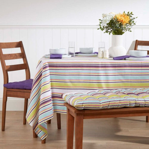 Homescapes (Three Seater) Osaka Stripe Bench Cushion 2