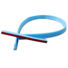 (1.5M, Blue) Shower Door Dam Water Stopper Collapsible Shower Threshold Water Barrier Waterproof Strip