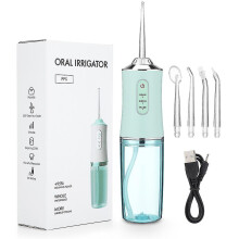 Portable Cordless Water Flosser Teeth Cleaner Oral Irrigator Tooth Cleaning Kit Rechargeable Teeth Care Tool