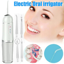 Water Dental Flosser Cordless Teeth Cleaner with 3 Modes 4 Jets Waterproof Dental Oral Irrigator for Travel Home Braces Rechargeable