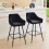 AINPECCA (black(velvet)Bar stools Set of 2 Breakfast Chairs 6