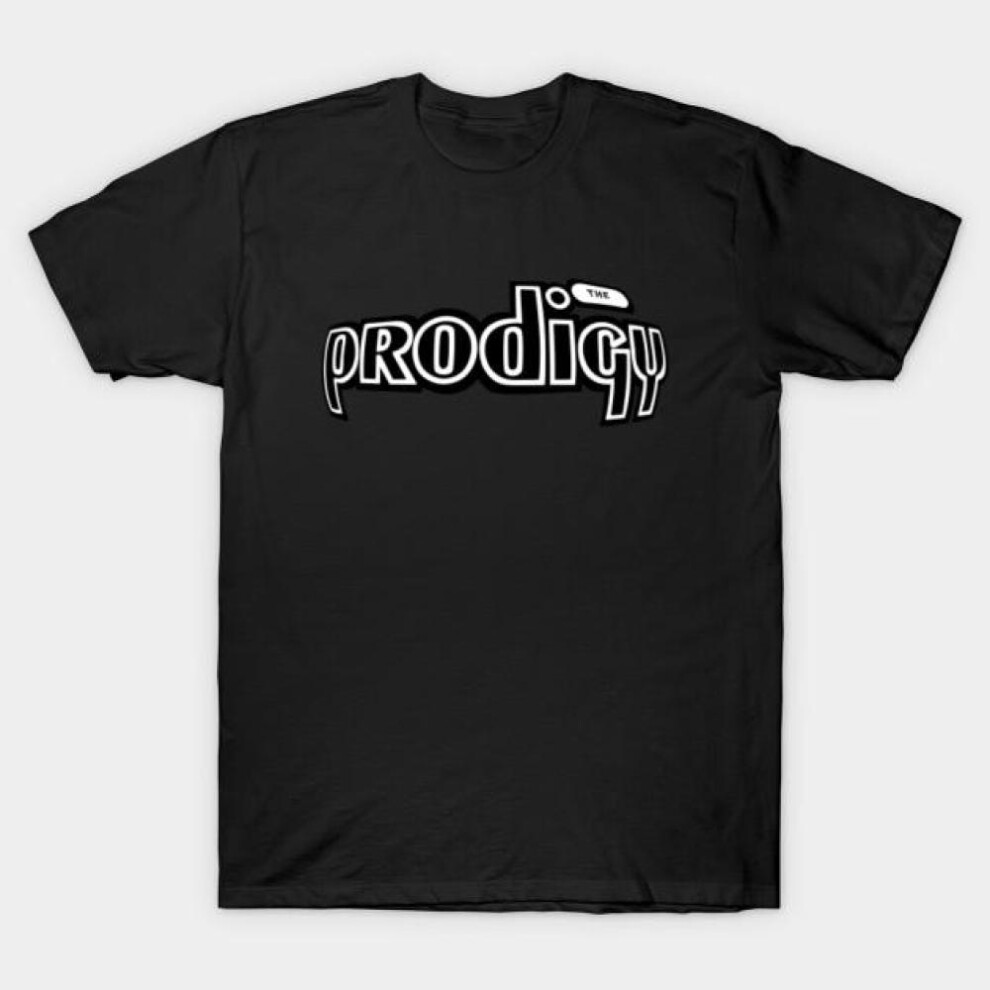 (black, 5XL) Men Black Print T-shirt Super Large Tshirt The-prodigy No-cut Transfer Paper Print Cotton Tshirt