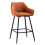 AINPECCA Bar stools Set of 1 Breakfast PU Chairs orange 1