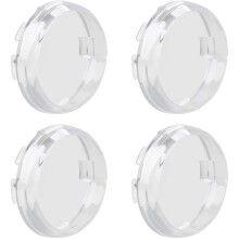 (Clear) Bullet Turn Signal Light Lens Cover Compatible With Harley Sportster Street Glide Road King Softail