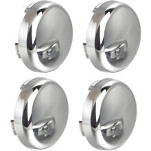 (Chrome) Bullet Turn Signal Light Lens Cover Compatible With Harley Sportster Street Glide Road King Softail