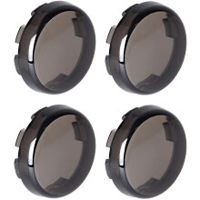 (Smoke) Bullet Turn Signal Light Lens Cover Compatible With Harley Sportster Street Glide Road King Softail