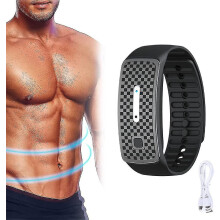 (black) Ultrasonic Body Shape Bracelet, Ultrasonic Body Sculpting Wristband, Magnetic Lymph Detox Bracelet
