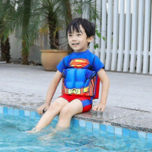 (Style 8, M 80-90cm 7.5-12.5kg) Kids Swimsuit Float Suit Adjustable Buoyancy Cartoon Swimsuit Cap Beach Swimsuit Boys Girls Swimwear