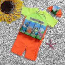 (Style 2, M 80-90cm 7.5-12.5kg) Kids Swimsuit Float Suit Adjustable Buoyancy Cartoon Swimsuit Cap Beach Swimsuit Boys Girls Swimwear