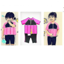 (Style 26, M 80-90cm 7.5-12.5kg) Kids Swimsuit Float Suit Adjustable Buoyancy Cartoon Swimsuit Cap Beach Swimsuit Boys Girls Swimwear