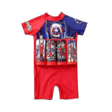 (Style 16, M 80-90cm 7.5-12.5kg) Kids Swimsuit Float Suit Adjustable Buoyancy Cartoon Swimsuit Cap Beach Swimsuit Boys Girls Swimwear
