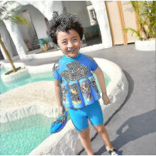 (Style 24, M 80-90cm 7.5-12.5kg) Kids Swimsuit Float Suit Adjustable Buoyancy Cartoon Swimsuit Cap Beach Swimsuit Boys Girls Swimwear