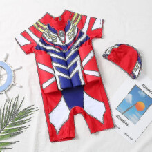 (Style 21, XXL110-120cm 20-30kg) Kids Swimsuit Float Suit Adjustable Buoyancy Cartoon Swimsuit Cap Beach Swimsuit Boys Girls Swimwear