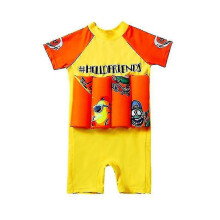 (Style 18, M 80-90cm 7.5-12.5kg) Kids Swimsuit Float Suit Adjustable Buoyancy Cartoon Swimsuit Cap Beach Swimsuit Boys Girls Swimwear