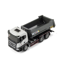 (1718 gray) New 2022 Huina 1:50 Die-cast Car Model Alloy Simulation Concrete Pump Truck Toy Wheel Loader Vehicle Dump Truck Construction Vehicle