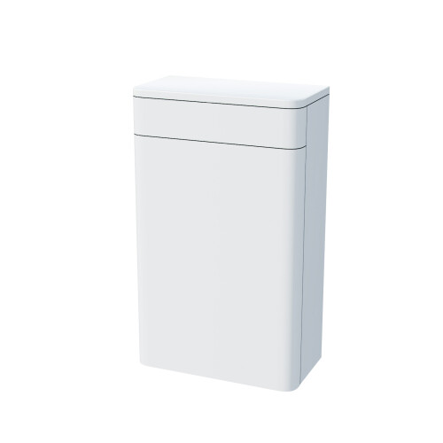 NES Home Afern 500mm Floor Mounted Back to Wall WC Unit Gloss White 2