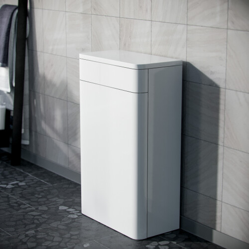 NES Home Nes Home White 500mm Back to Wall WC Unit Flat Pack 1