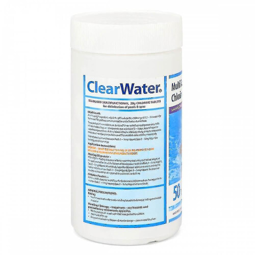 Clearwater Multifunction Chlorine Tabs Swimming Pool Algae Remover Clean & Clear Effervescent Tablets 1