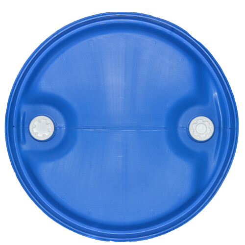 120 Litre Plastic Blue Tight Head/L-ring Storage Barrel with Bungs 1