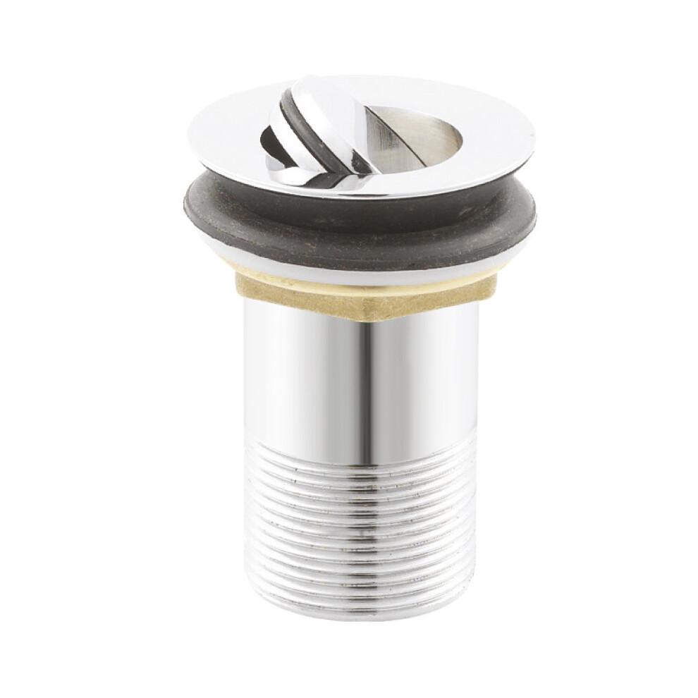 Round Unslotted Flip Top Basin Waste - Chrome
