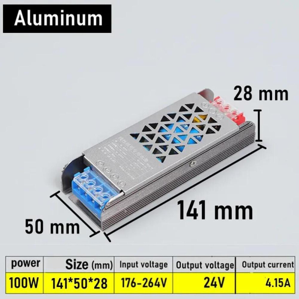 (DC24V 100W) Super Thin Ac Dc Transformers 220v To 12v 24v Switching Power Supply 12v 24 V Volt 60w 100w 200w 300w 400w For Home Lighting