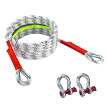 10 Ton 3 Meter Car Tow Rope Cable Towing Pull Rope Strap Snatch Car Trailer Traction Cable Off-road Strap Hooks Truck Winch