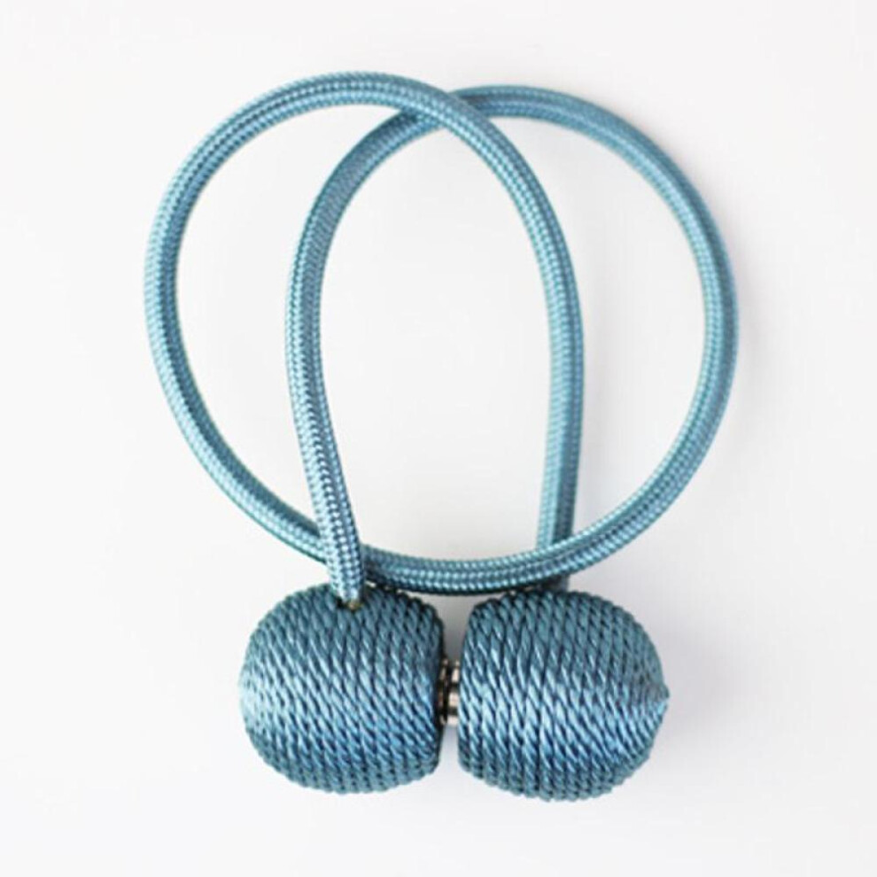 (sapphire) Modern Simple Tieback Magnet Curtain Buckle Curtain Clips Magnetic Curtain Holder Home Decor Valance Tieback