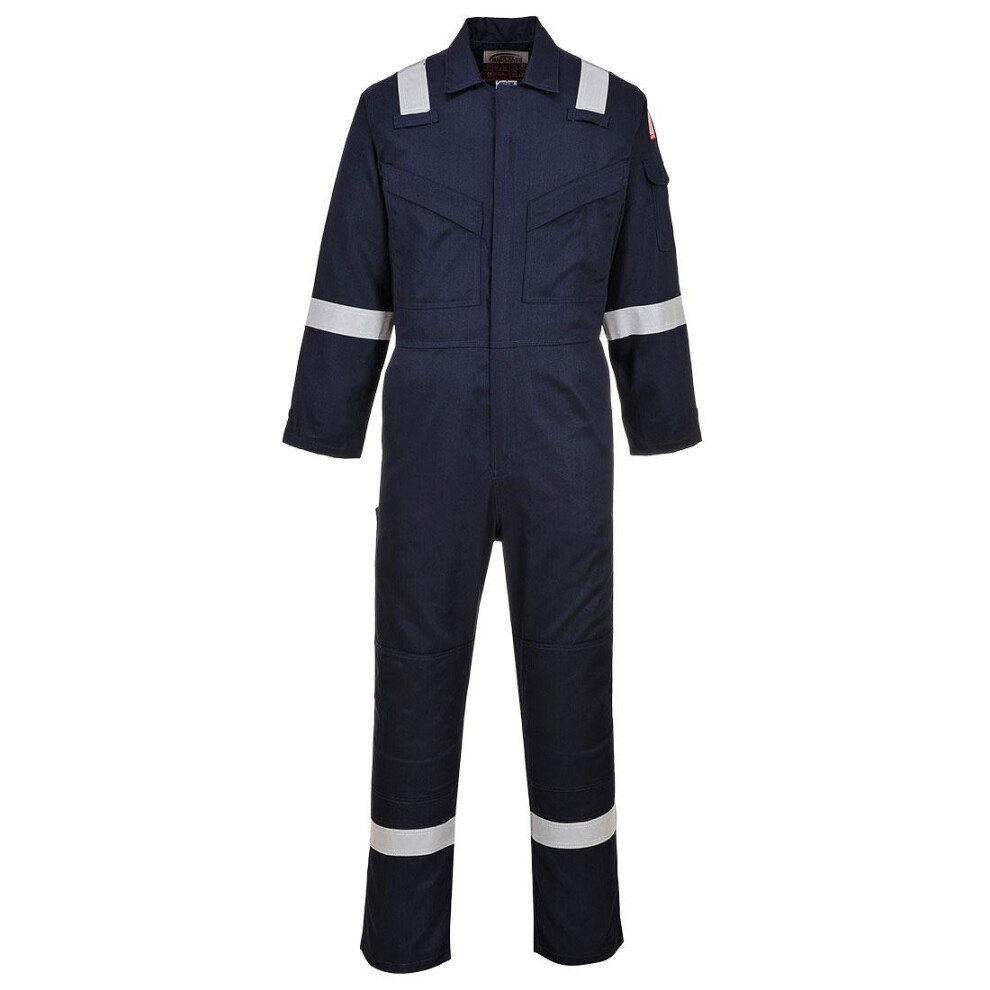 (XXL, Navy) Portwest Unisex Adult Flame Resistant Anti-Static Overalls