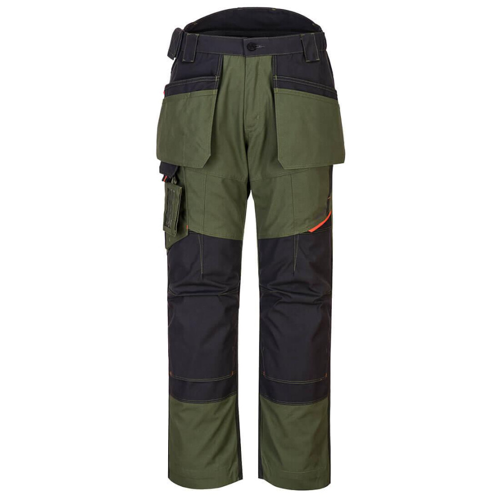 (42R, Olive Green) Portwest Mens WX3 Holster Pocket Trousers