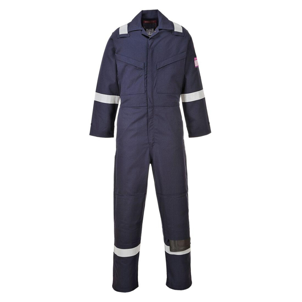 (L, Navy) Portwest Unisex Adult Modaflame Overalls