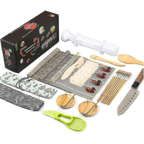 24pcs Sushi Making Kit All In One Bazooka Roller Set for Beginners Professionals