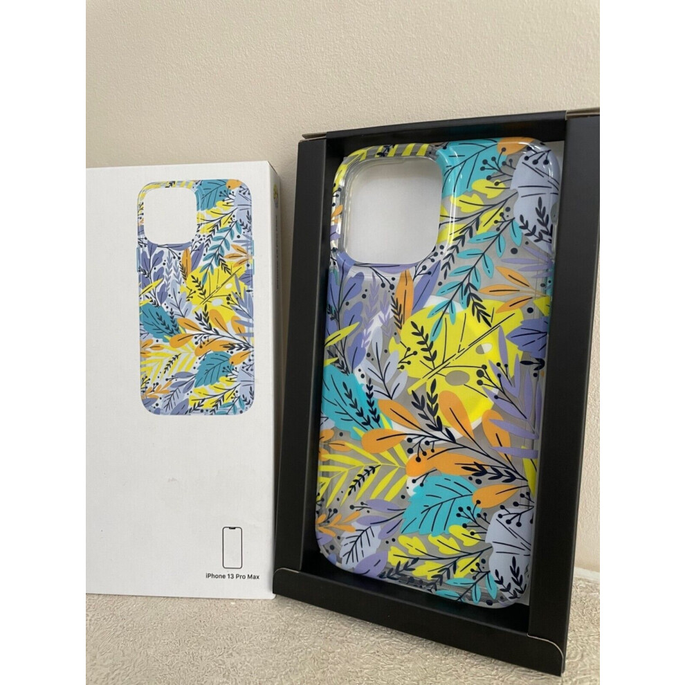 Tech21 EVO ART Floral Leaf Strong MAGSAFE Compatible Case for iPhone 13 PRO MAX