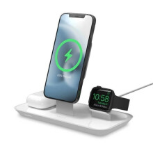 Mophie 3-in-1 Ständer für Kabellos Euro 2 Pin Ladegerät Magnetisch IPHONE Uhr QI