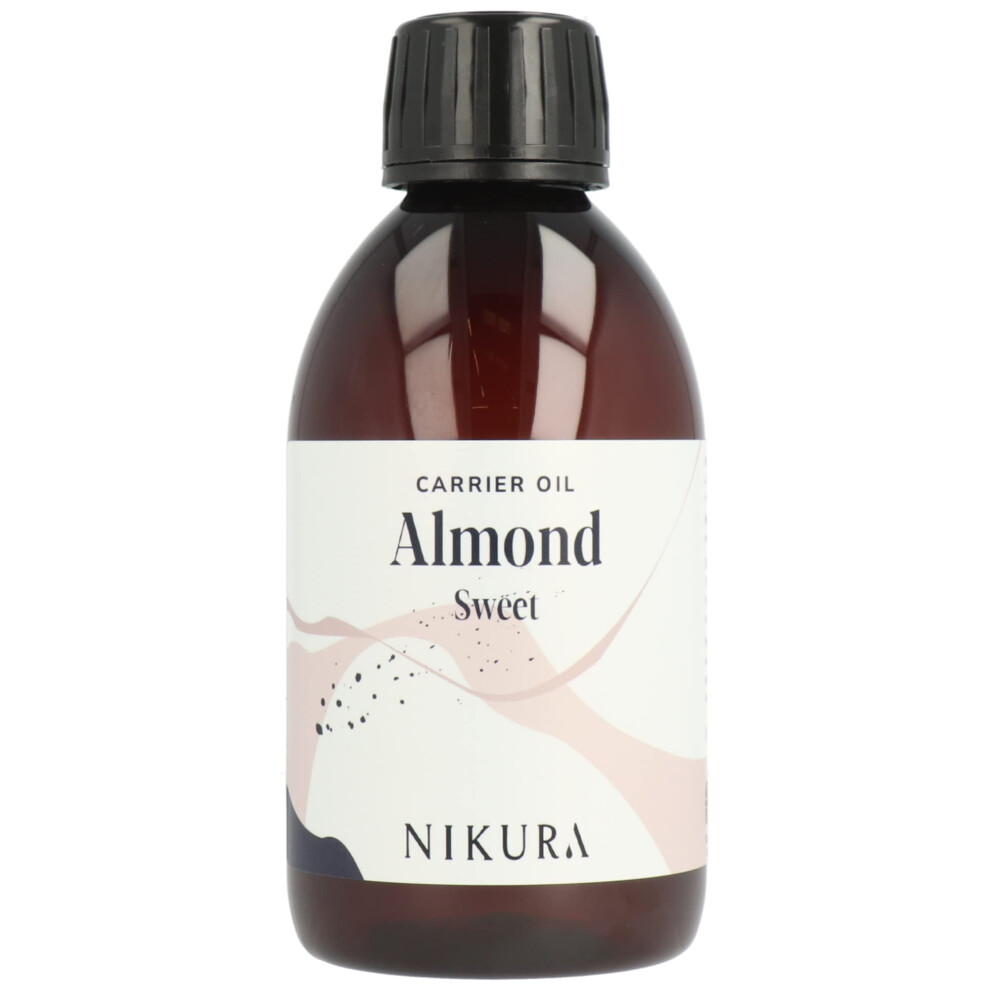 Sweet Almond Oil - 250ml | for Skin, Hair Growth, Face, Therapy, Body Oil, Scalp & Nails | for Essential Oils | Natural, Vegan & UK | BPA Free