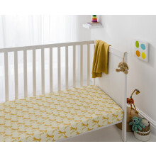 1 Pack GOTS Certified Organic Cotton Fitted Crib Sheet - Giraffe