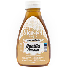 Skinny Food Co Vanilla Syrup 425ml - Sugar Free Zero Calorie Syrup For Breakfast, Coffee, Pancake, Snacks, Cocktails, Drinks & Desserts - Vegan,