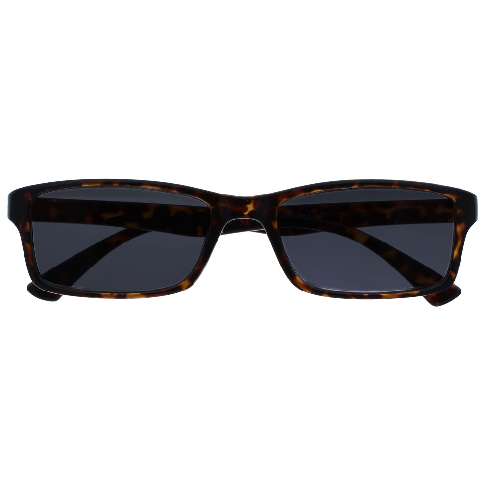 Opulize Brown Reading Sunglasses Eyeglasses +2.00 Tortoiseshell Uv400