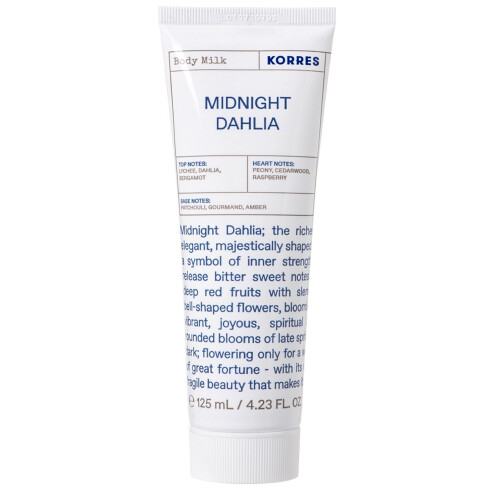 Korres Deep Hydration Body Milk, Midnight Dahlia, 4.23 fl. oz.
