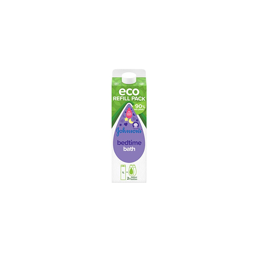 Johnson's Baby, Eco Refill Pack, Bedtime Bath, with Soothing NaturalCalm Essences, 1 L