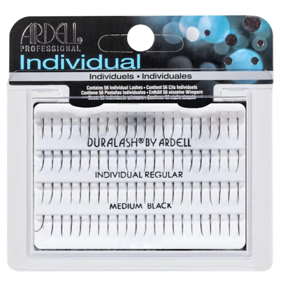 Individual False Eyelashes Regular Medium Black 1 g