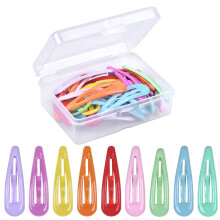 30Pcs Colorful Metal Snap Hair Clips,4CM Non-slip Small Hairpins Hair,Candy Color Small Hair Clip,Colorful Small Hair Barrettes Hair Accessories,for