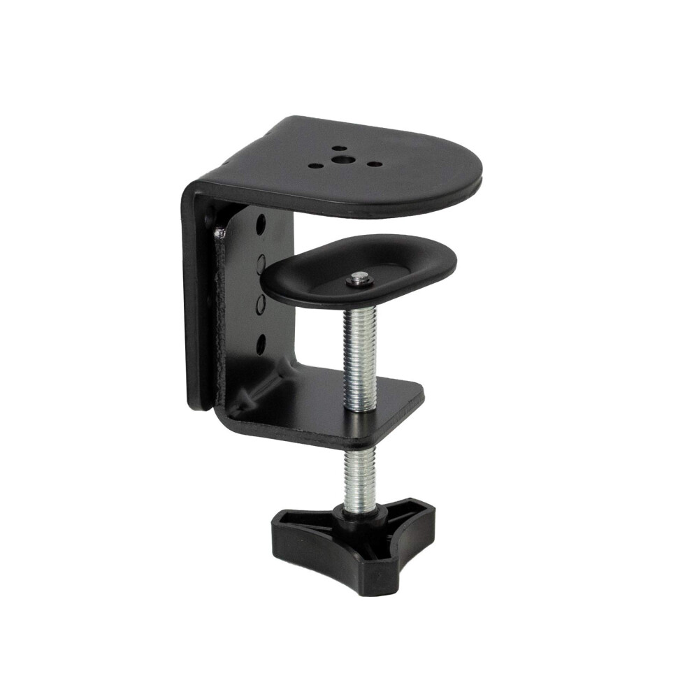 Black Heavy Duty Desk Clamp for Monitor Mount Stands, Sturdy 4 Inch C-clamp, PT-SD-CP01A