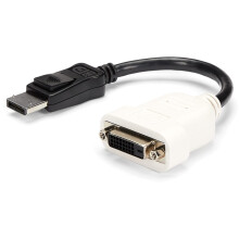 DisplayPort to DVI Adapter - DisplayPort to DVI-D Adapter/Video Converter - 1080p - DP 1.2 to DVI Monitor/Display Cable Adapter Dongle - DP to DVI